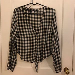 Checkered blouse